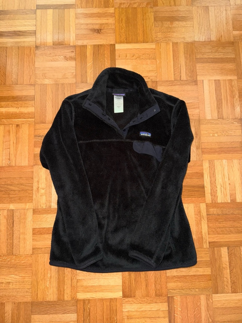 Patagonia Black Snap-Neck Fleece